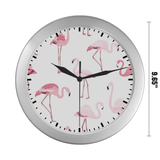 Silver Wall Clock