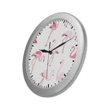 Silver Wall Clock