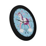 Boys Celebrating Elegant Black Wall Clock